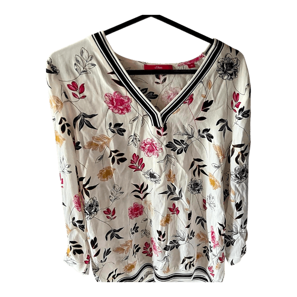 floral patterned blouse