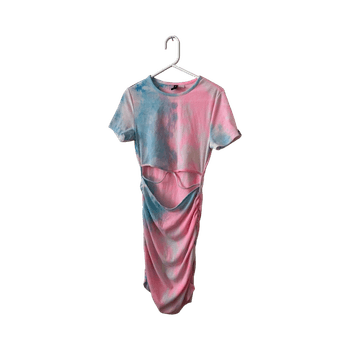 Tie dye cut out mekko S