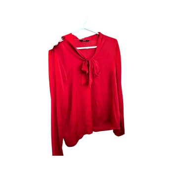 Punainen satiinipaita 34