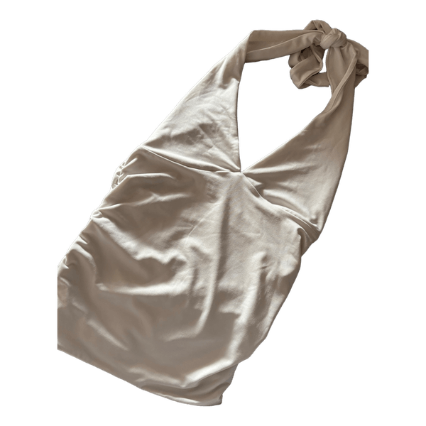 Valge halterneck top