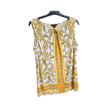 Keltainen paisley-toppi
