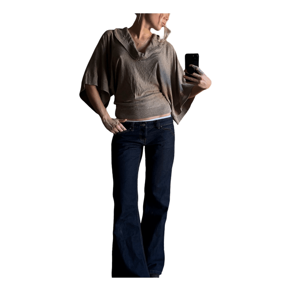 Atmosphere beige strikbluse