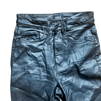 Mustat bootcut (teko)nahkahousut