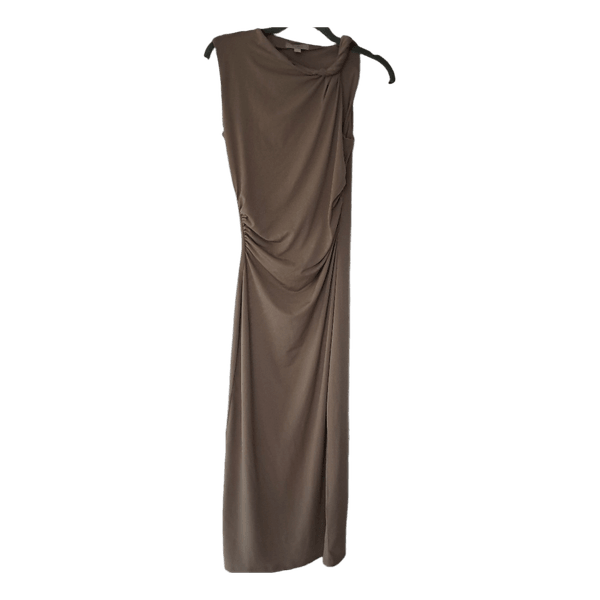 Beige midi dress