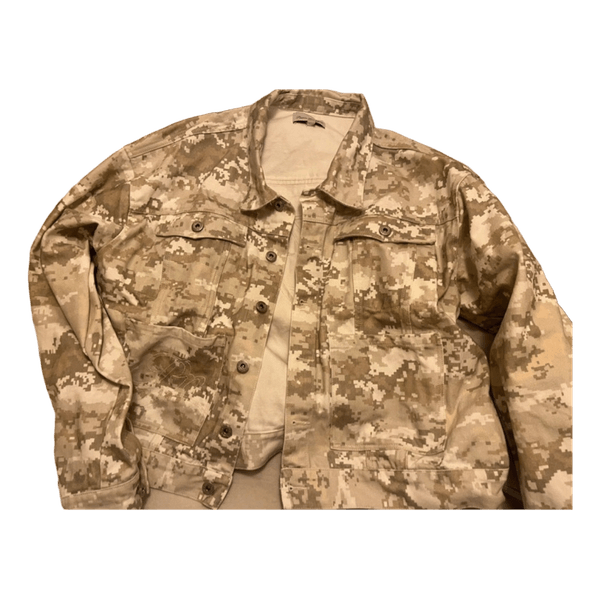 Camouflage denimjakke