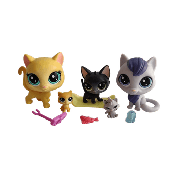 LPS Cat Family/Snowboarding Kitty Crew
