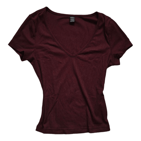 Burgundy top