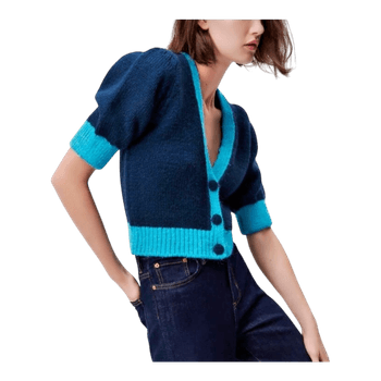 Zara navy knitted cardigan