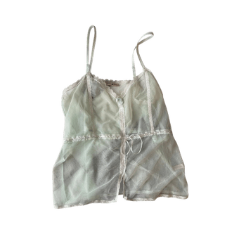 Sheer lace camisole top
