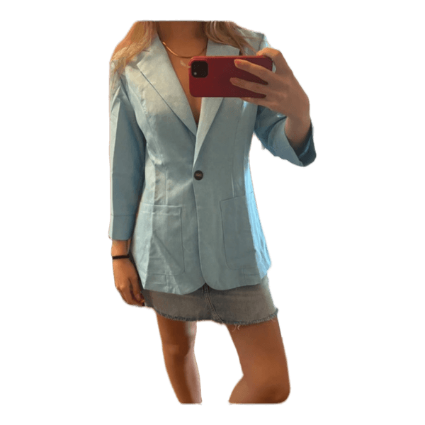 Lyseblå blazer