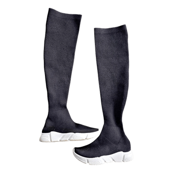 MOTIVI stretchy knit sneaker boots