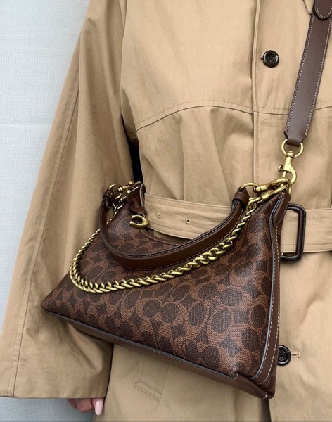 Coach signature shoulder bag