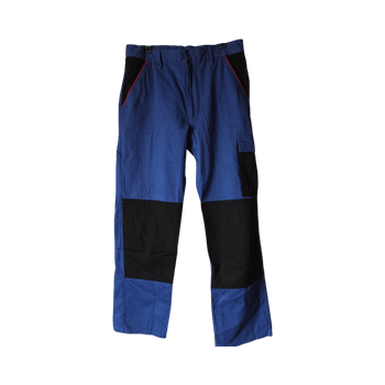 Siniset työhousut vahvistuksilla