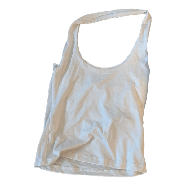 Hvid halterneck top