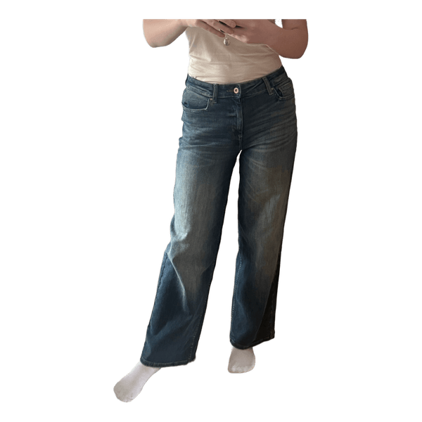 Blå wide leg jeans