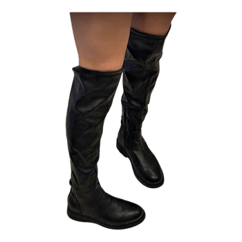 Black Tamaris over-the-knee boots