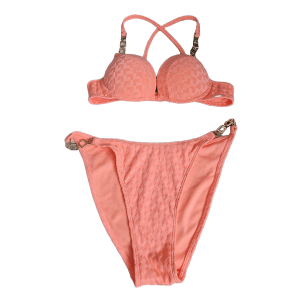 Peach colored bikini