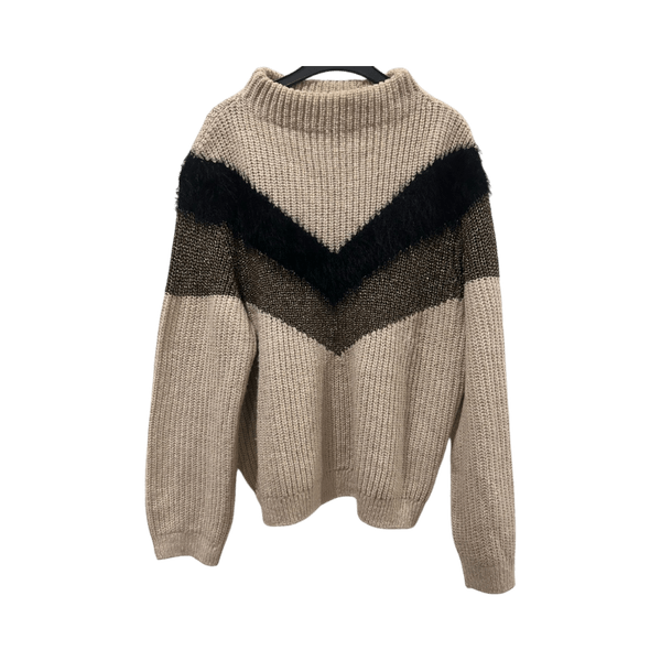 Beige neulepusero