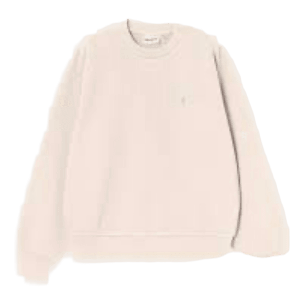 Cream crewneck sweatshirt