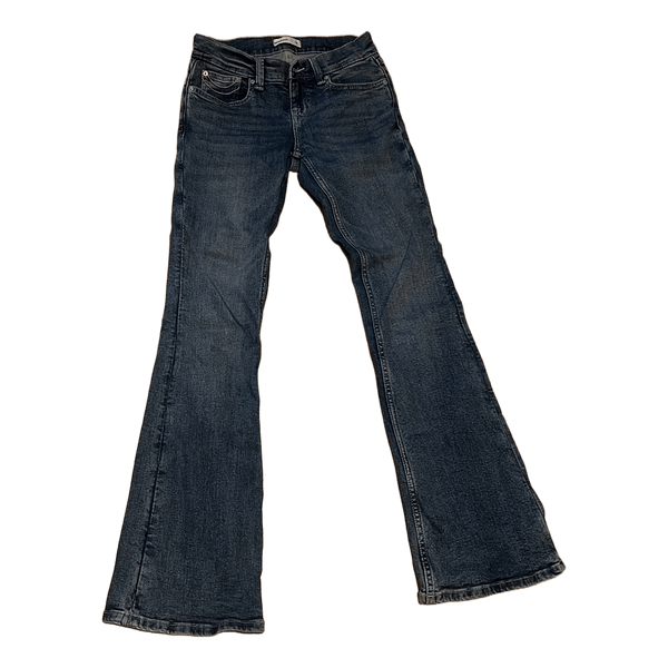 Blå flare jeans