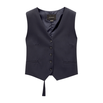 Mottled Dark Blue Vest