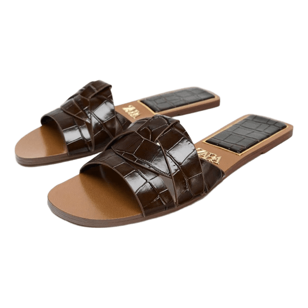 Mørkebrune Zara sandaler