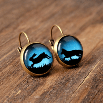 Fox and Rabbit Earrings