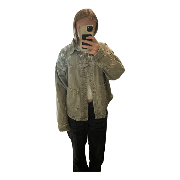 Grøn Zara denimjakke
