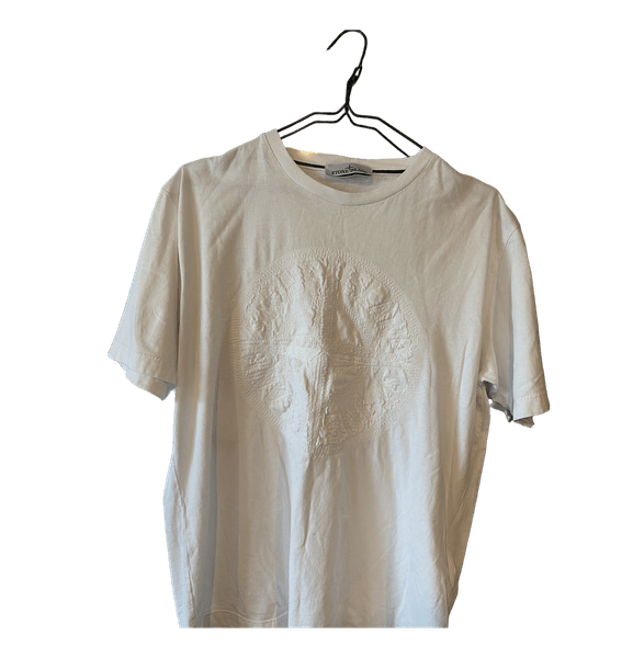 Hvid Stone Island t-shirt