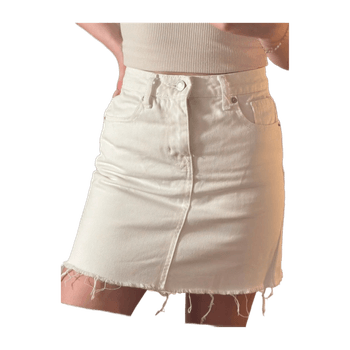 Denim mini skirt