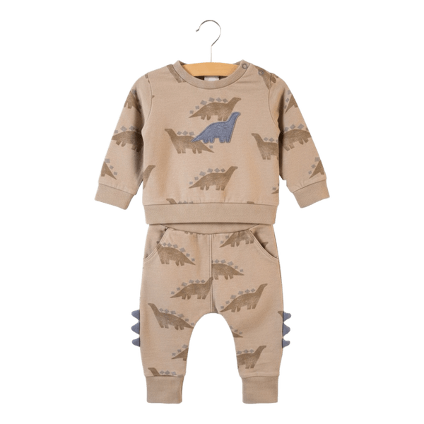 Mothercare Baby Dino Print Tracksuit Beige 6-9 Months