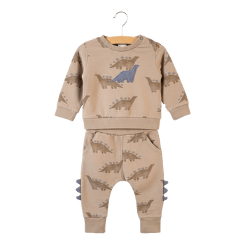 Mothercare Baby Dino Print Tracksuit Beige 6-9 Months