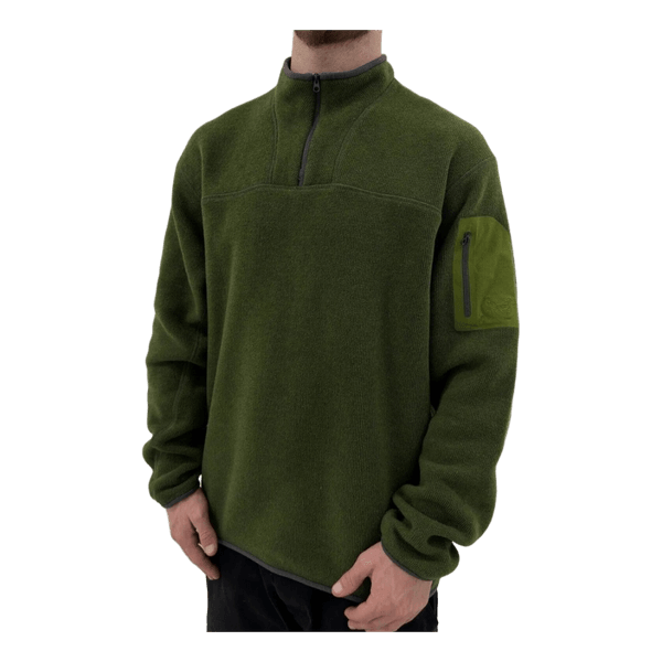 Arc'teryx Polartec Fleece Pullover Green Men's L 1/4 Zip Gorpcore Outdoor