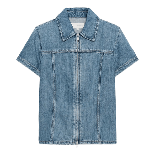 Blue denim shirt
