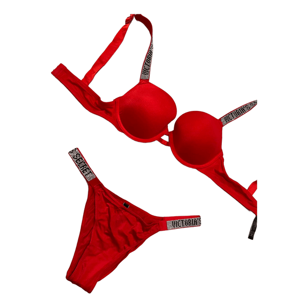 Red lingerie set