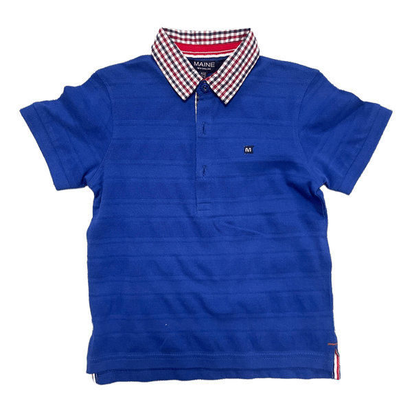 Blue polo shirt
