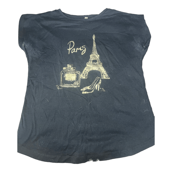 Black Paris graphic t-shirt