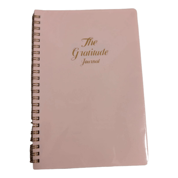 Pink spiral gratitude journal