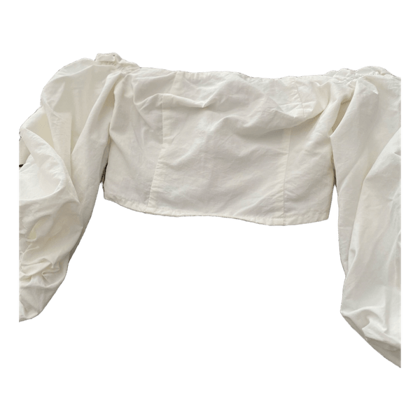 White off shoulder top