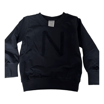 Musta Nosh collegepaita 98cm
