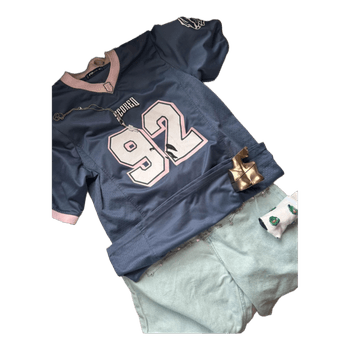 Blue football jersey