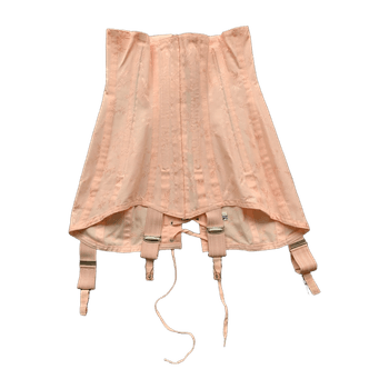 Peach pink vintage corset