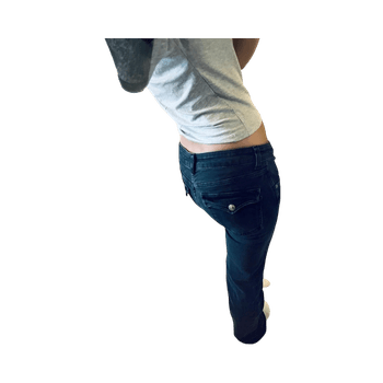 Mustat bootcut jeans