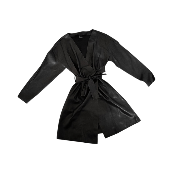 Gina tricot keinonahkainen mekko
