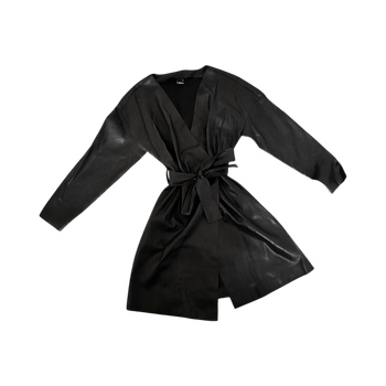 Gina tricot keinonahkainen mekko