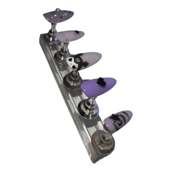 Purple press on nails