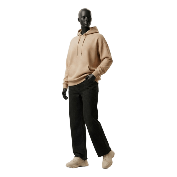 Beige hooded sweatshirt