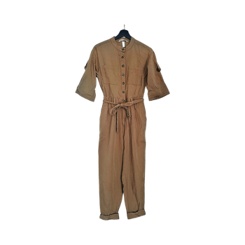 Brown buttoned jumpsuit, size 36