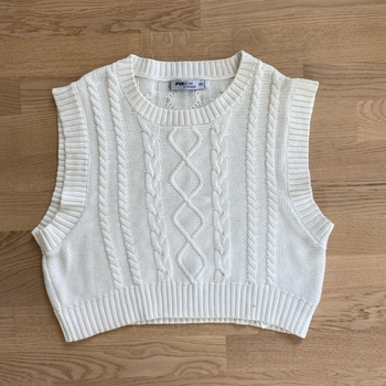 Valkoinen neuleliivi XS