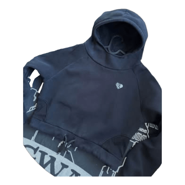 Women’s Best Cropped Hoodie M, Black Sport Hoodie with Mesh Details 🏃🏻‍♀️‍➡️
